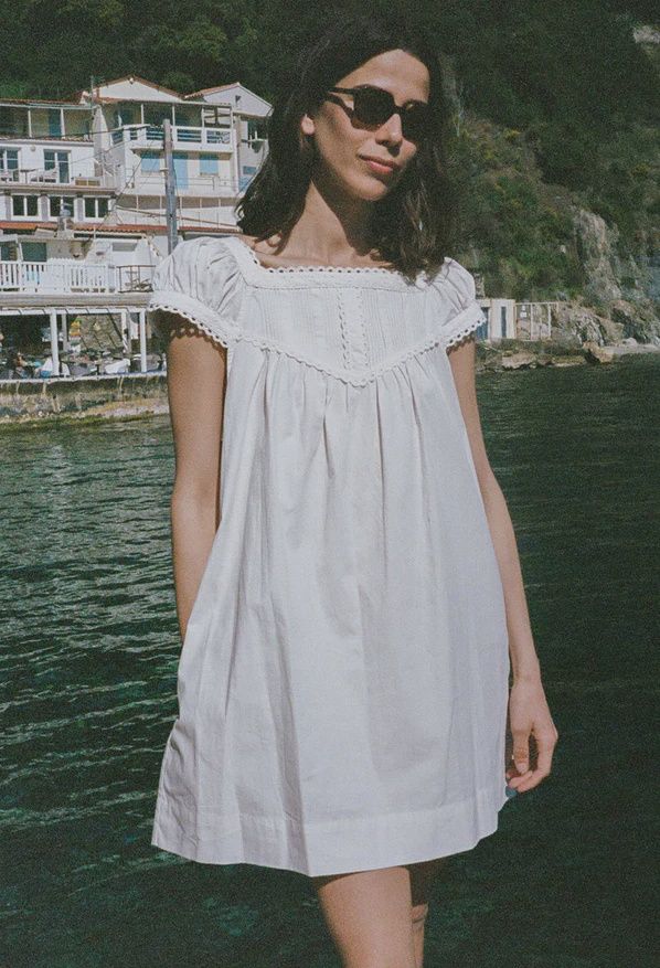 Brynn Ivory Cotton Dress
