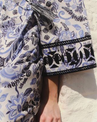 Yvonne Caftan in Mariners Bloom Print