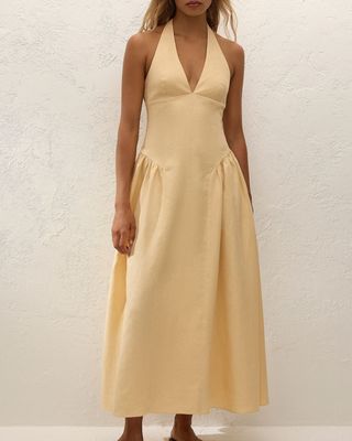 La Cala Midi Dress in Daffodil
