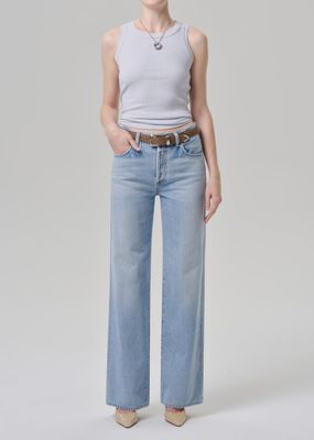 Isabel Rib Tank in Light Blue