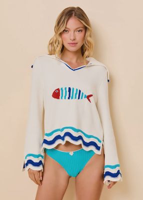 Jack Sweater with Fish Motif