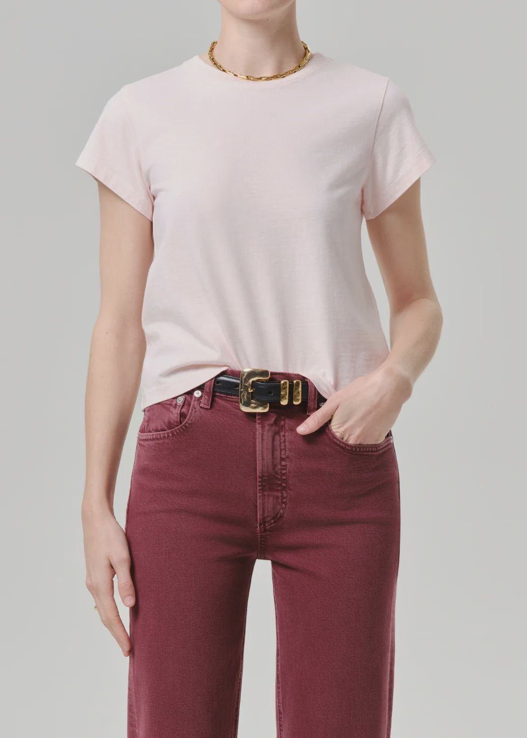 Kai Baby Tee in Pink Peppercorn