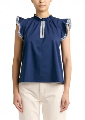 Mae Top in Navy