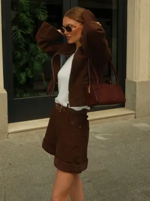 Kotli Bag in Espresso Suede