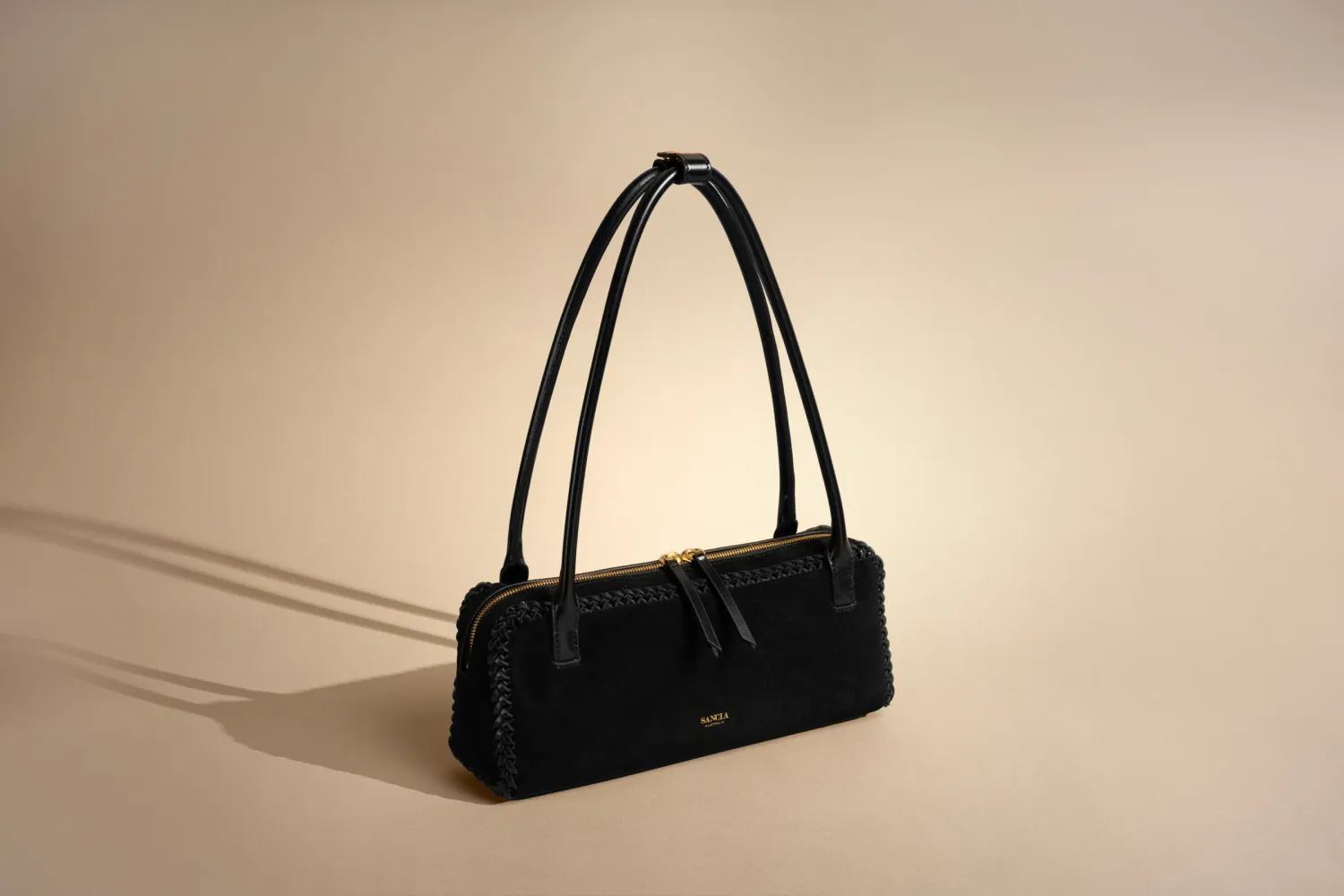 Kotli Bag in Black Suede