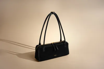 Kotli Bag in Black Suede