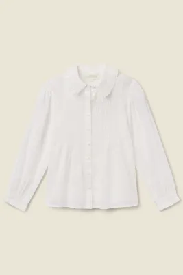 Francesca Blouse in White Voile
