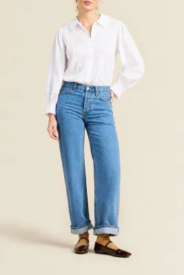 Francesca Blouse in White Voile