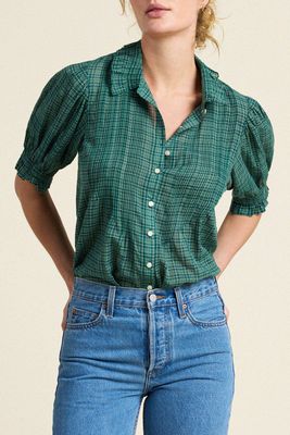 Jess Blouse in Murin Tartan