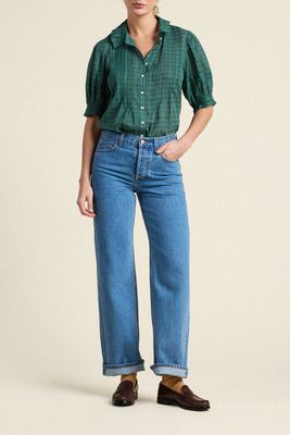 Jess Blouse in Murin Tartan