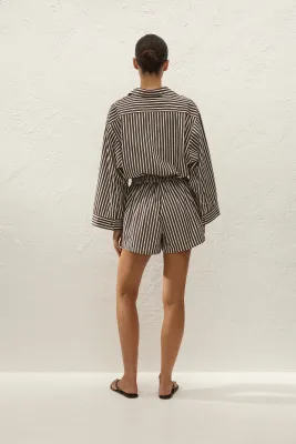 Belas Playsuit in Stripe Port