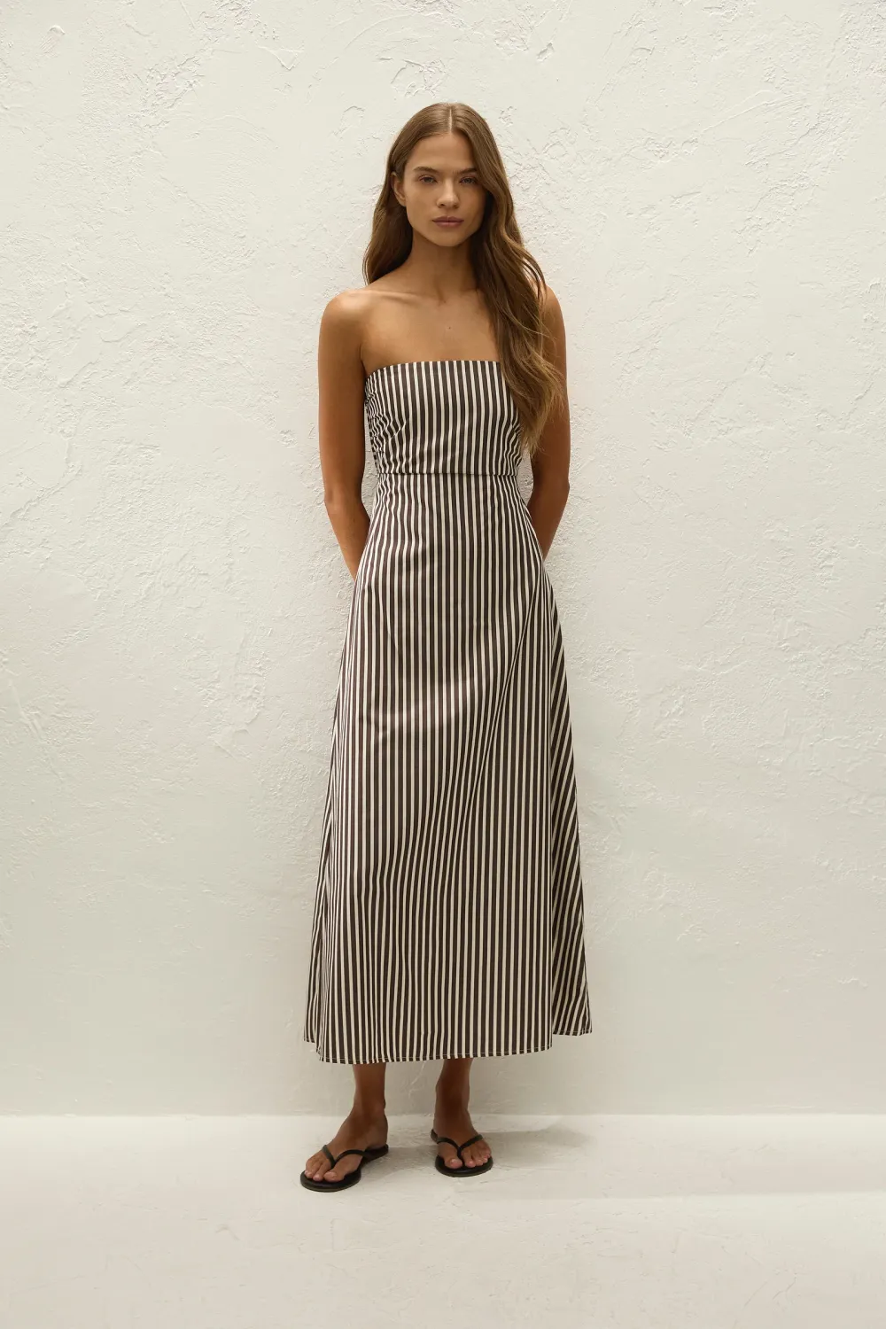 Casamiro Midi Dress in Port Stripe