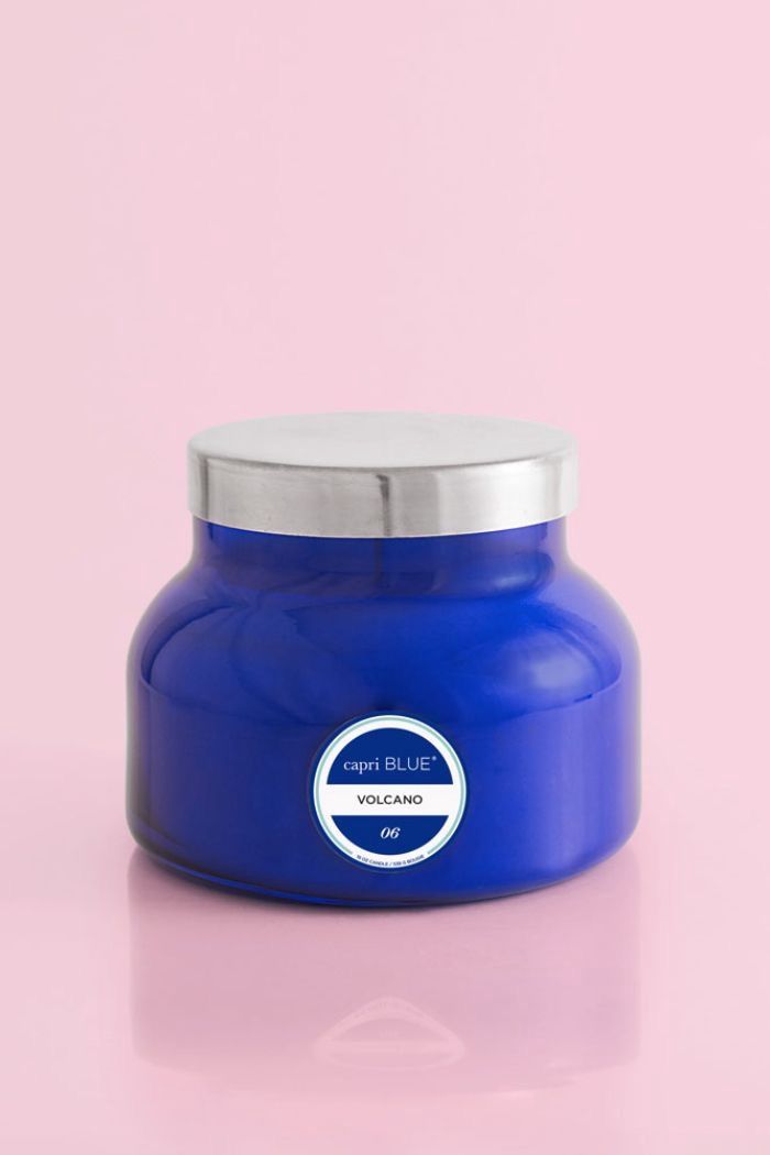 Capri blue Volcano signature oversized candle