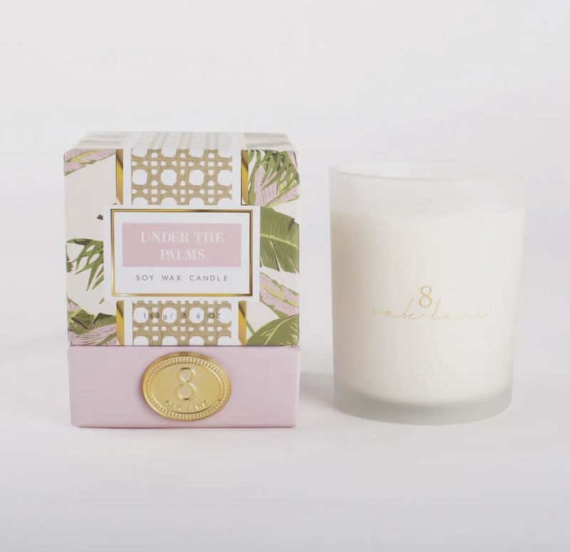 Under the palms 6 oz soy wax candle