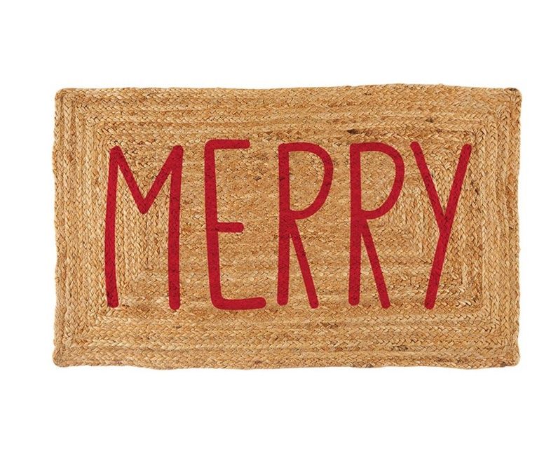 merry jute doormat