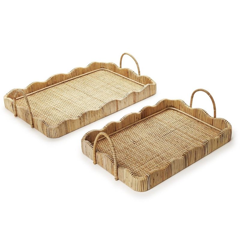 scalloped edge tray medium