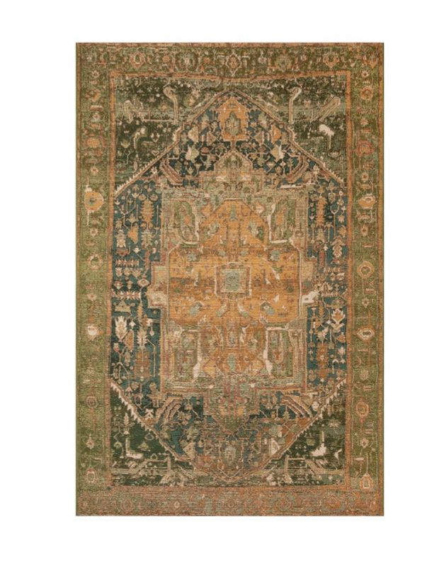 Heriz green rug 8x10