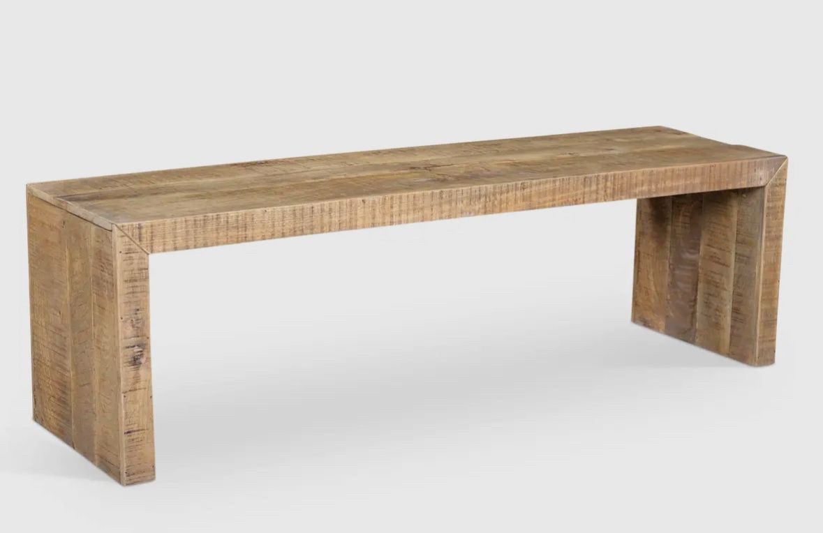 Mango wood bench