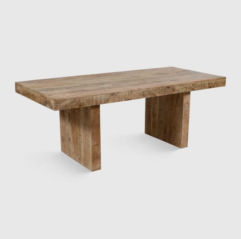 Mango wood dining table