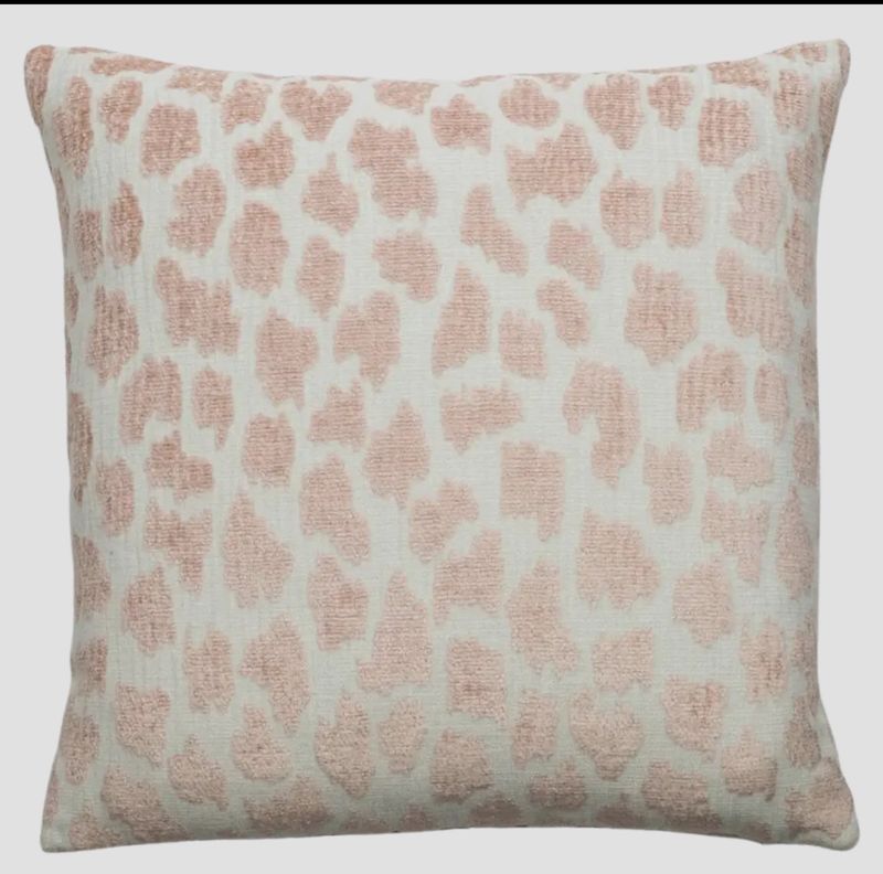 Pillow: Charlotte blush animal print