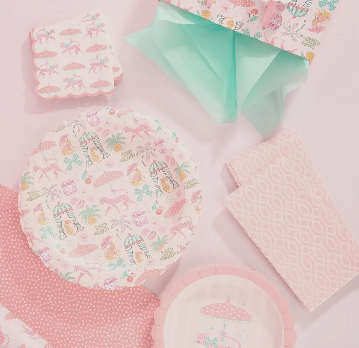 Leopard lunch plates