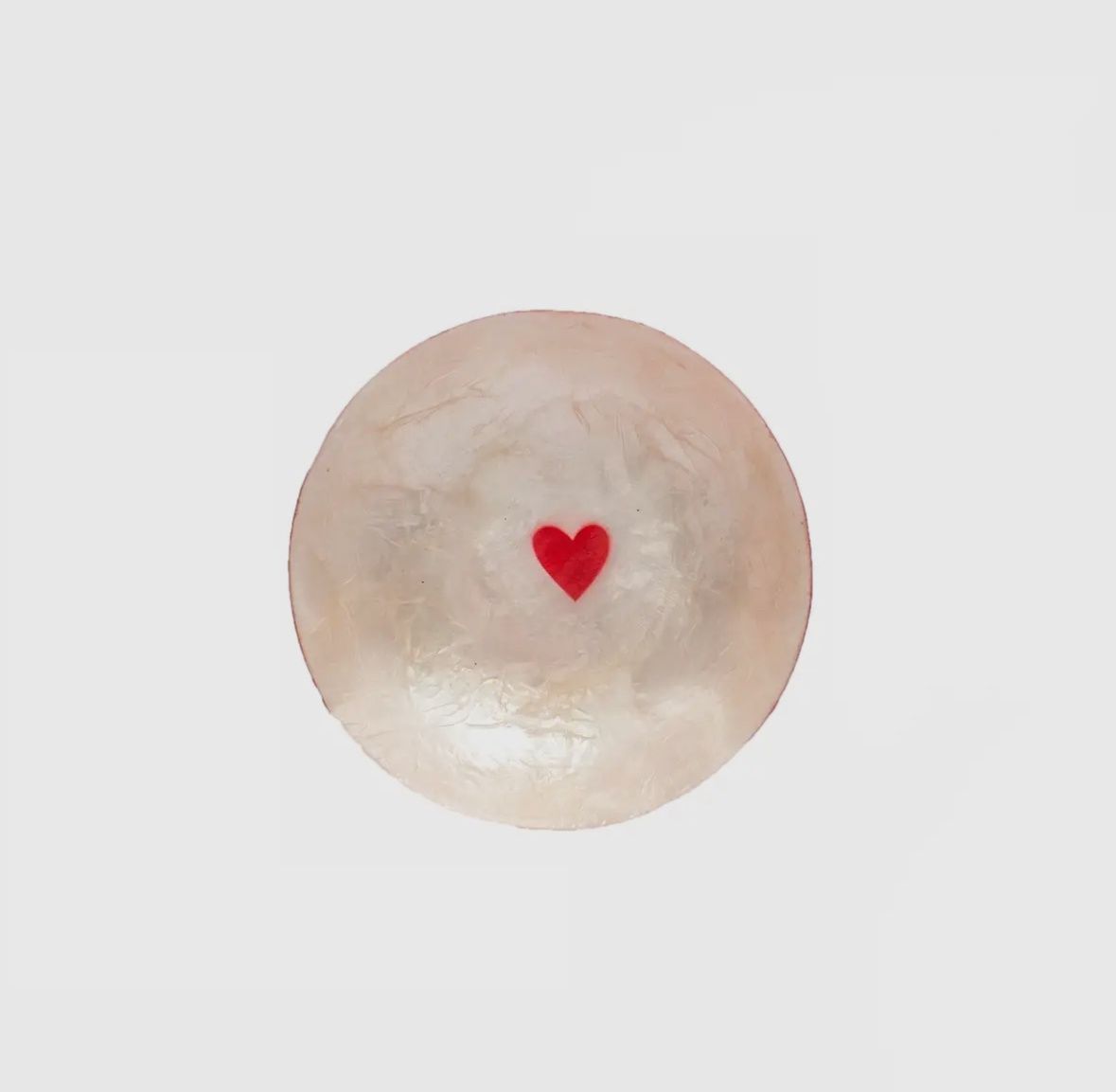 heart capiz mini bowl