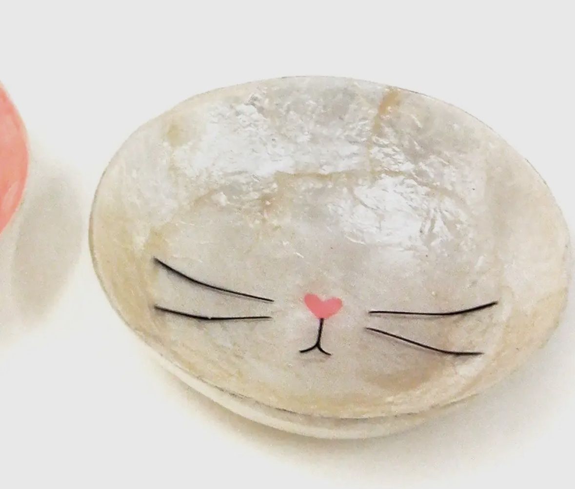 bunny nose Capiz mini bowl