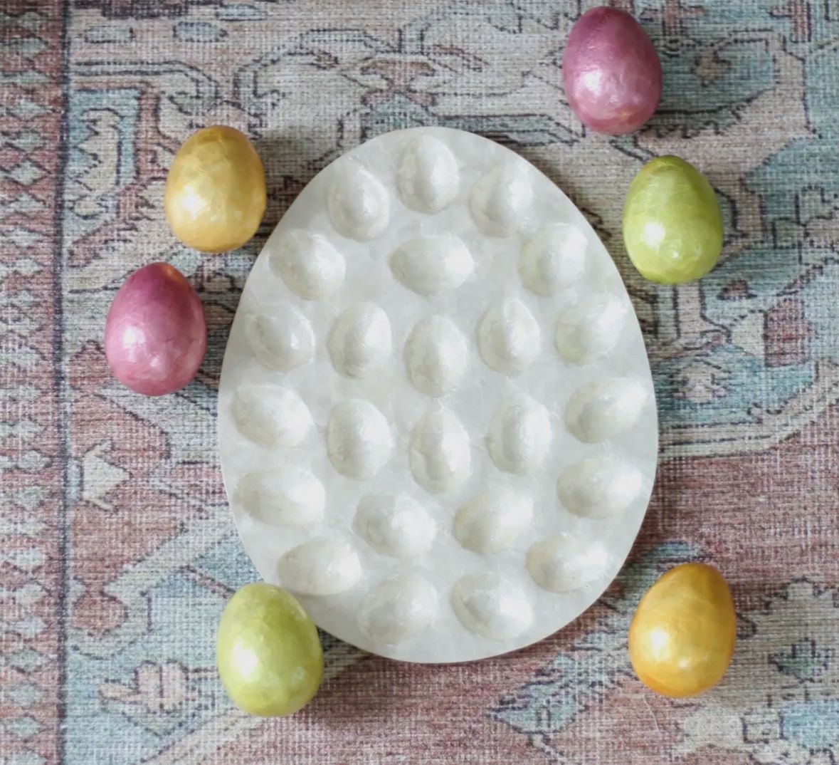 Capiz egg tray