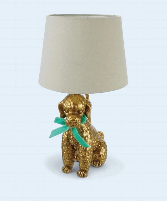 poodle table lamp