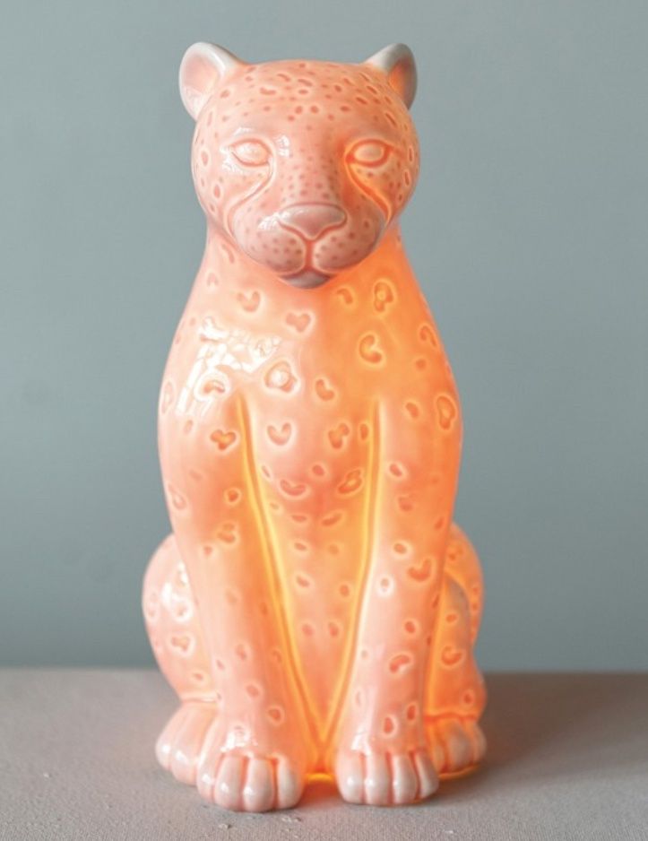 leopard table lamp