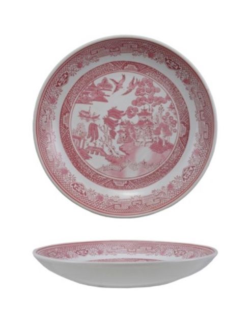 pink willow plate