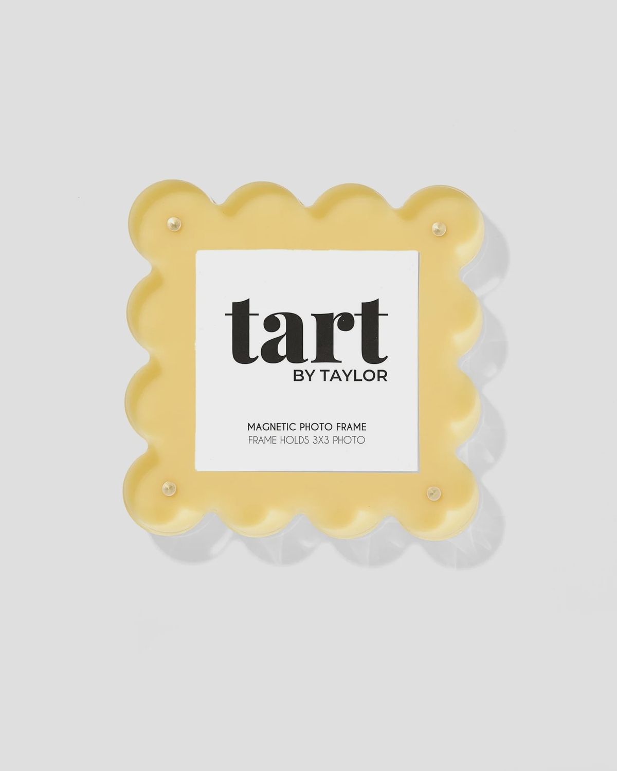 butter yellow acrylic mini picture frame