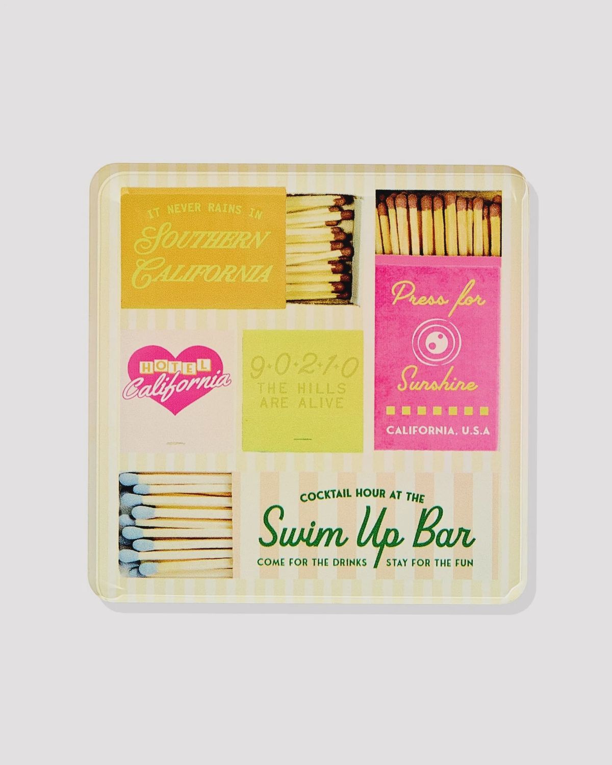 califoprnia matchbox coaster s/4
