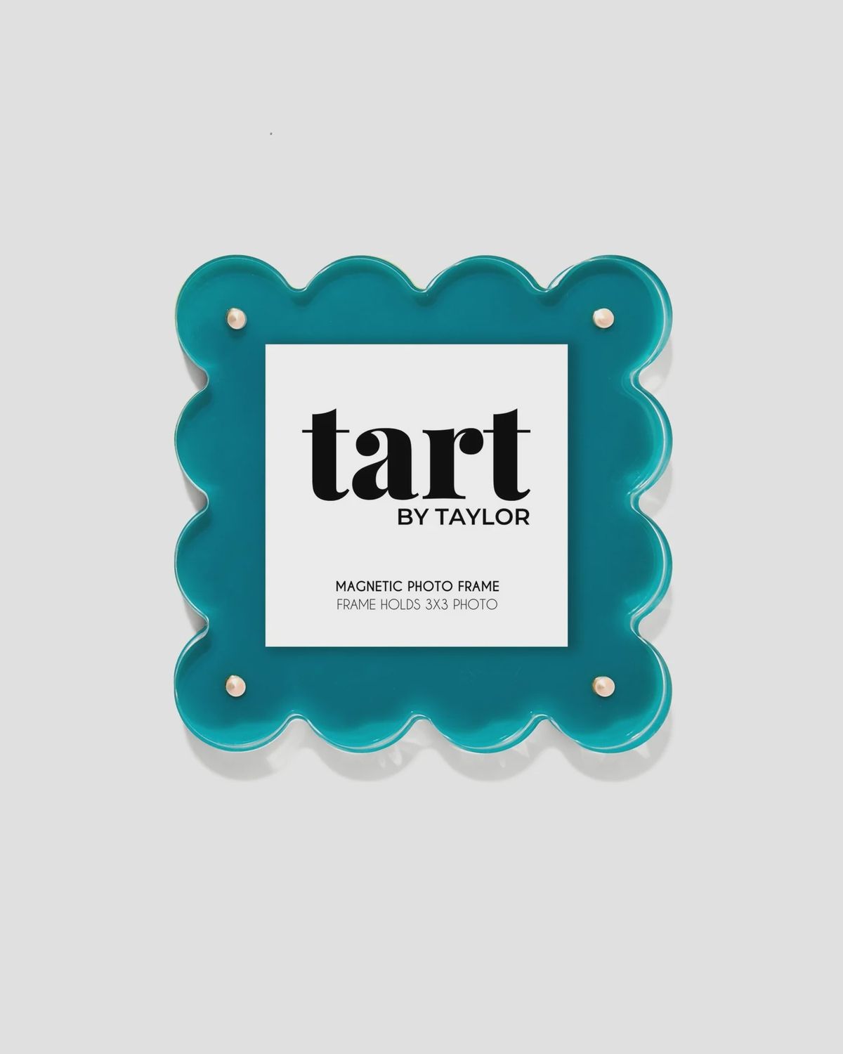 teal acrylic mini picture frame