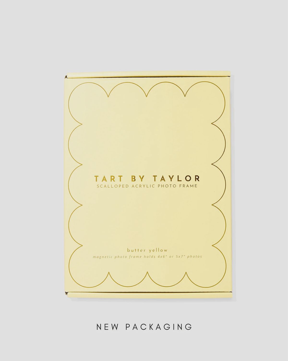 butter yellow acrylic picture frame