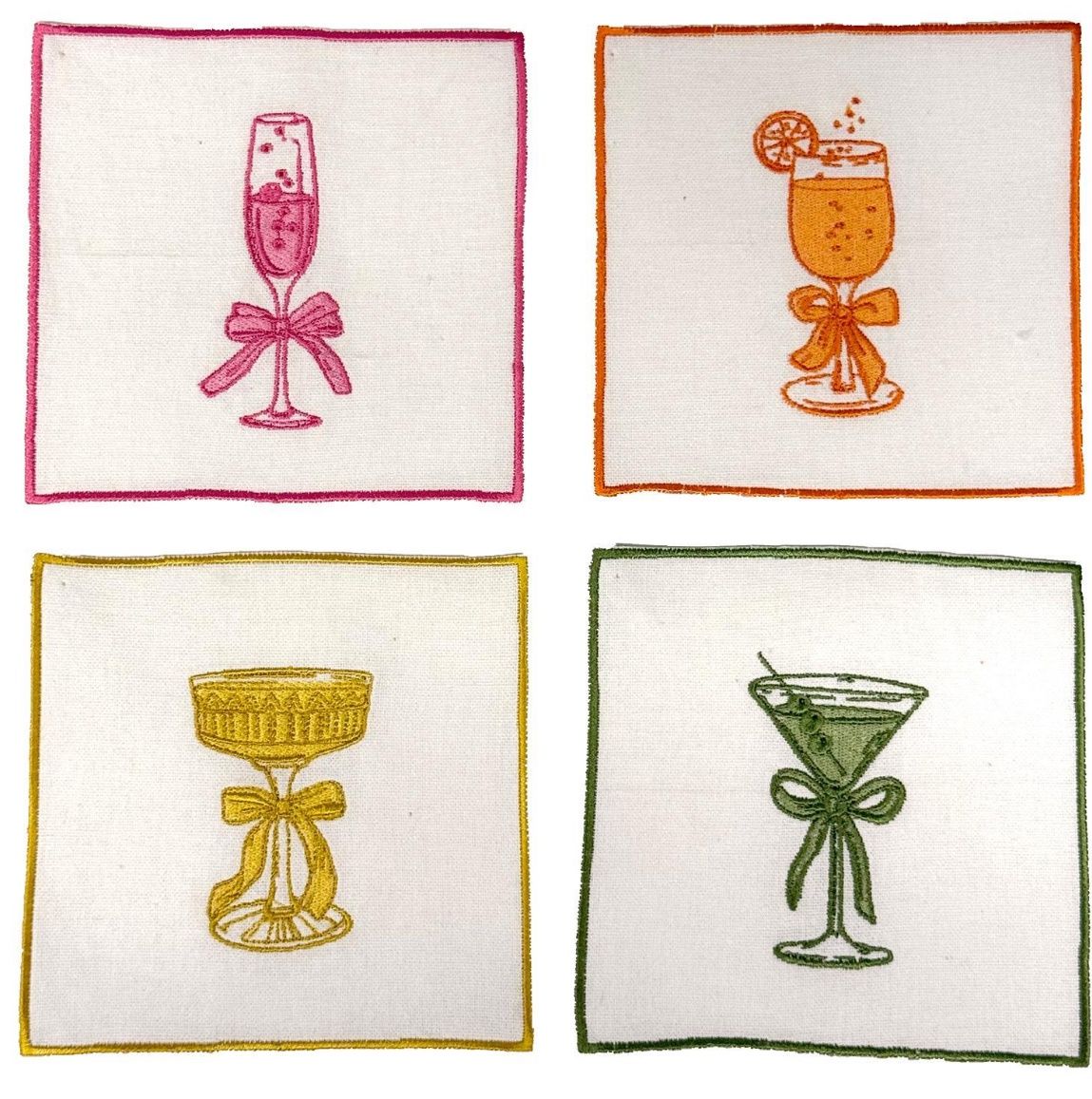 S/4 Cheers Cocktail Napkins