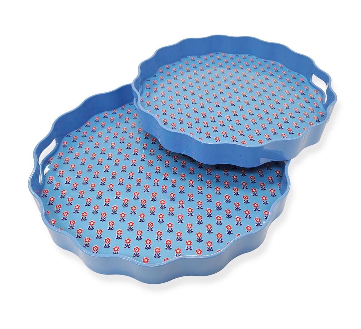 bloom scalloped tray