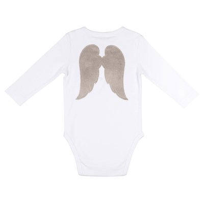 Baby Angel Playsuit White