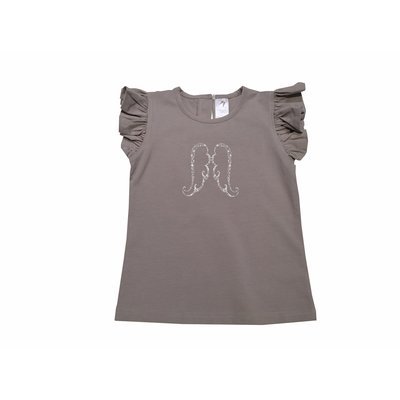 Girls Shirt - Ash Grey Angel Tee Girls Shirt - Ash Grey Angel Tee