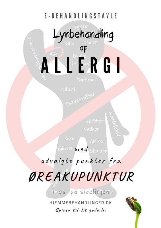 Lynafbalancering til allergirelaterede gener – med udvalgte punkter fra øreakupunktur Lynafbalancering til allergirelaterede gener – med udvalgte punkter fra øreakupunktur