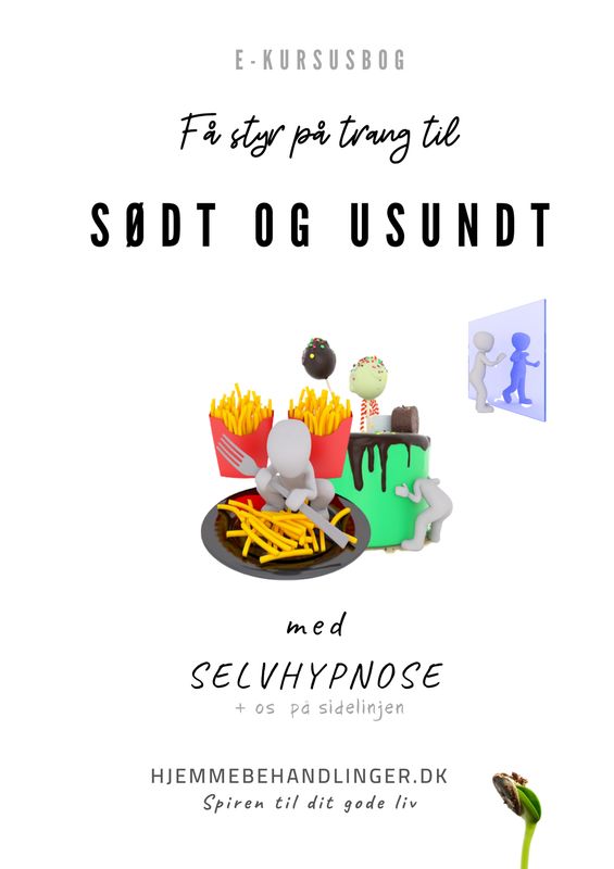 Få styr på trang til sukker og usundt - med selvhypnose +os på sidelinjen Få styr på trang til sukker og usundt - med selvhypnose +os på sidelinjen
