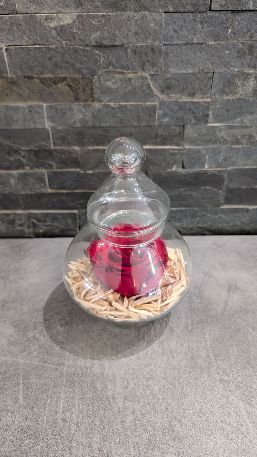 Rose éternelle "Bonbonnière chic"