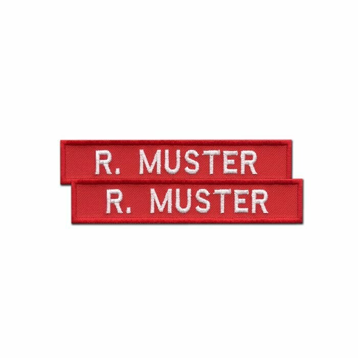 2er Satz Namensstreifen, Rot, Farbauswahl 2er Satz Namensstreifen, Rot, Farbauswahl