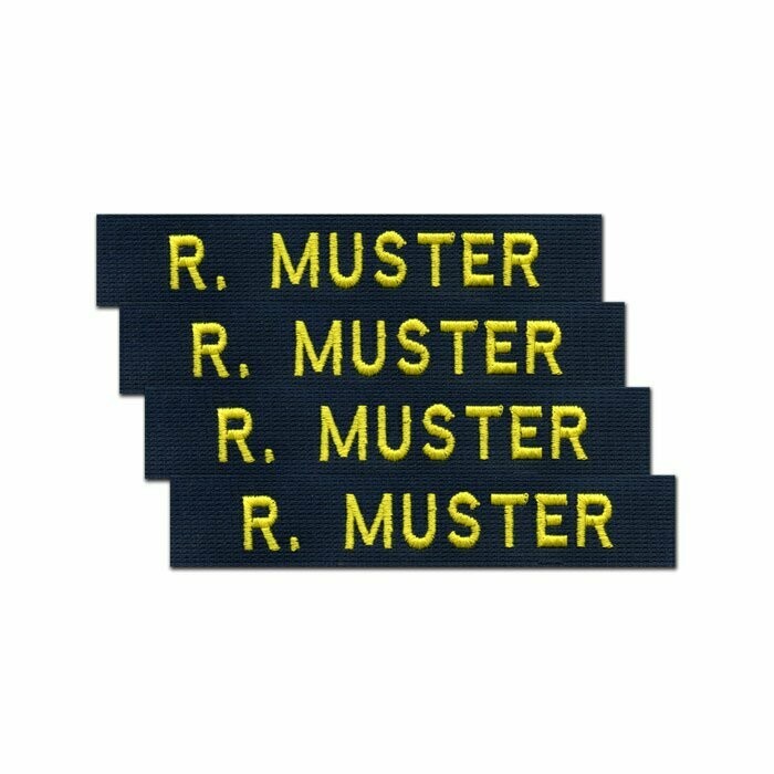 4er Satz BW Namensstreifen, Navy