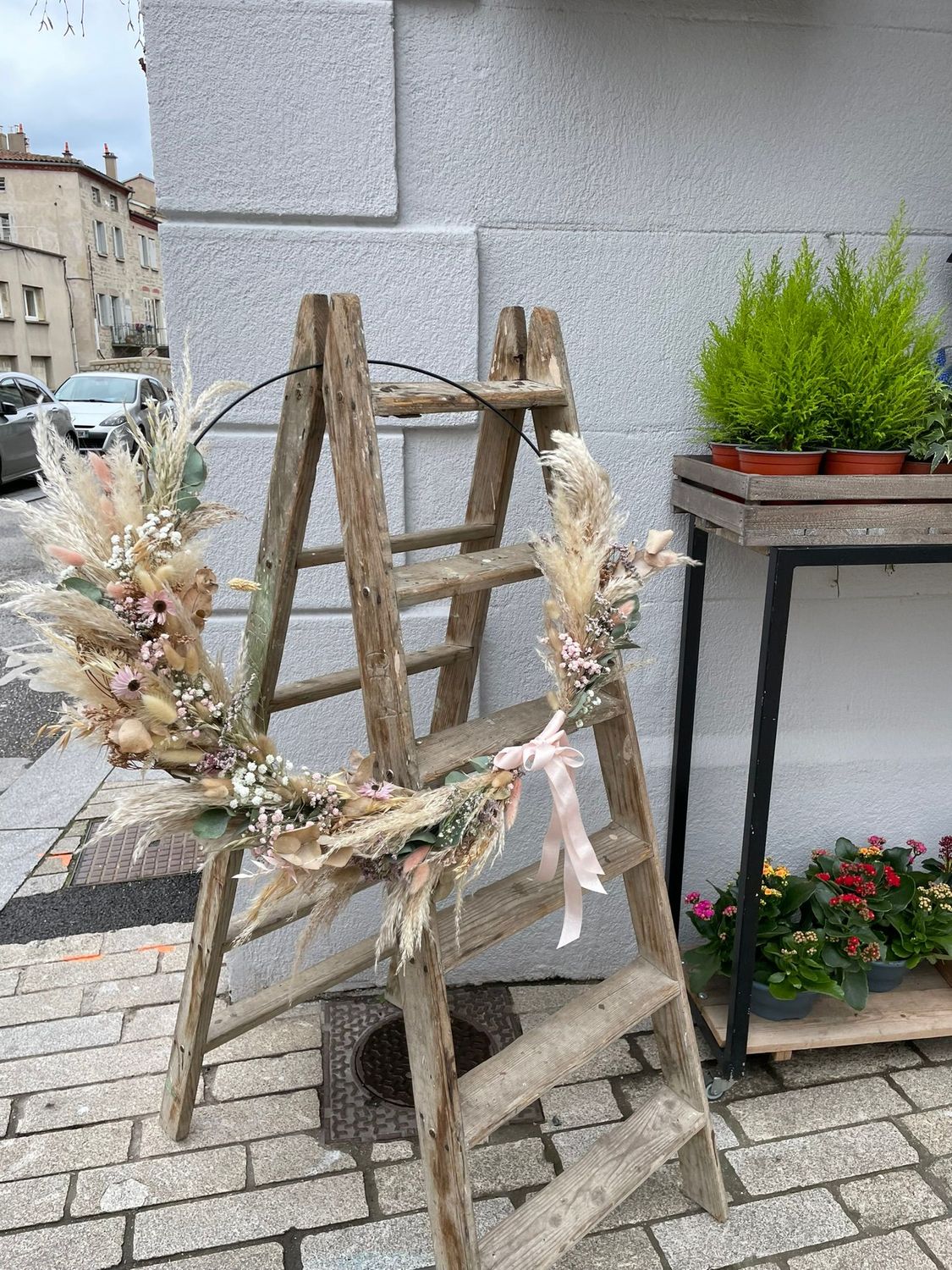 Couronne fleurs sechées