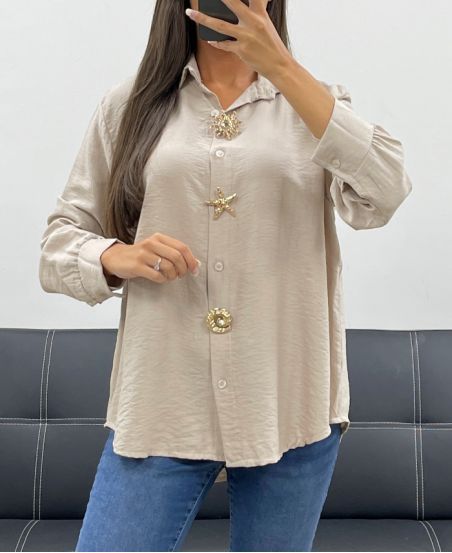 Chemise boutons fantaisie