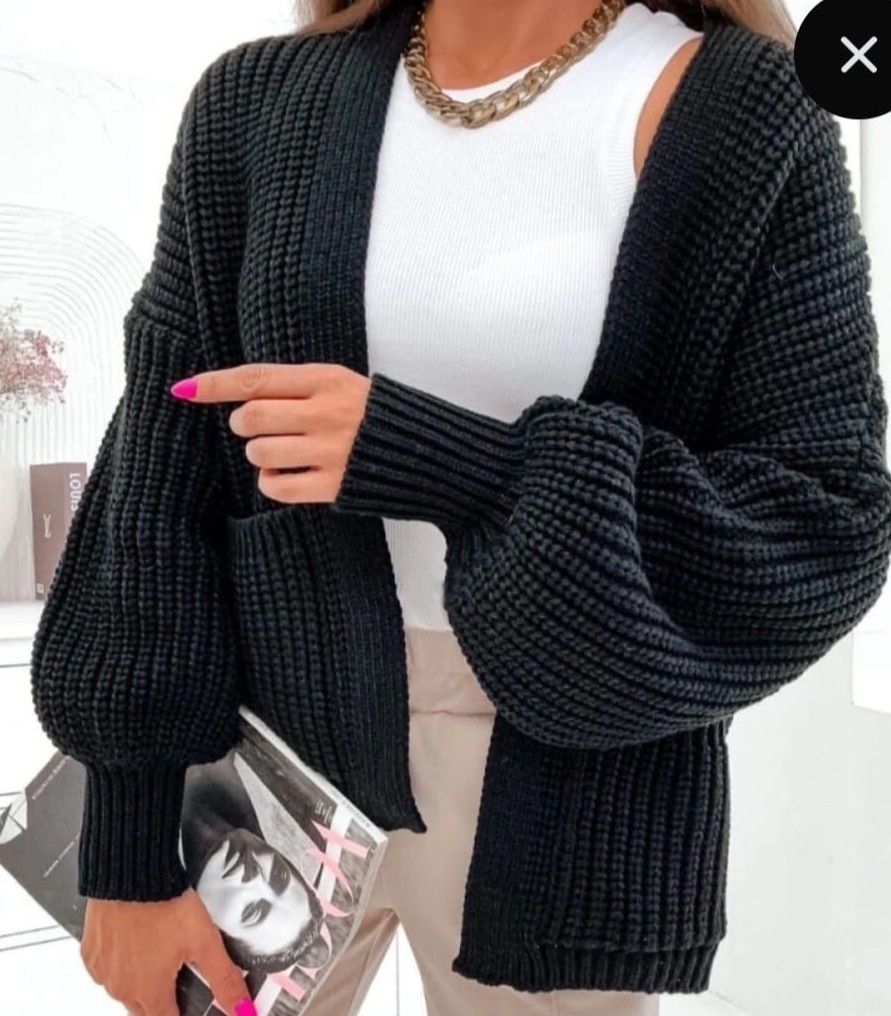 Gilet manches bouffantes