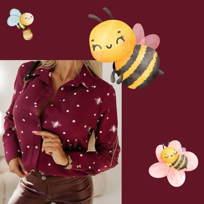 Chemise abeilles