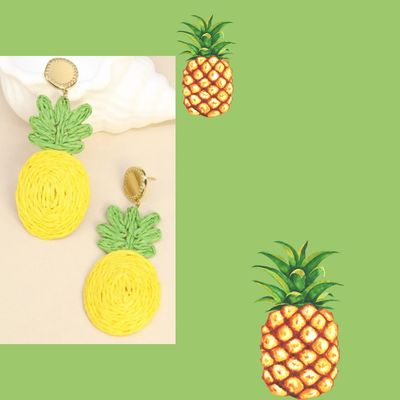 Boucles d'oreilles Ananas