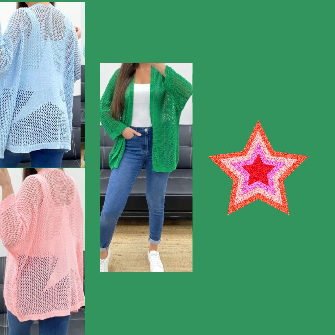 Gilet en maille étoile